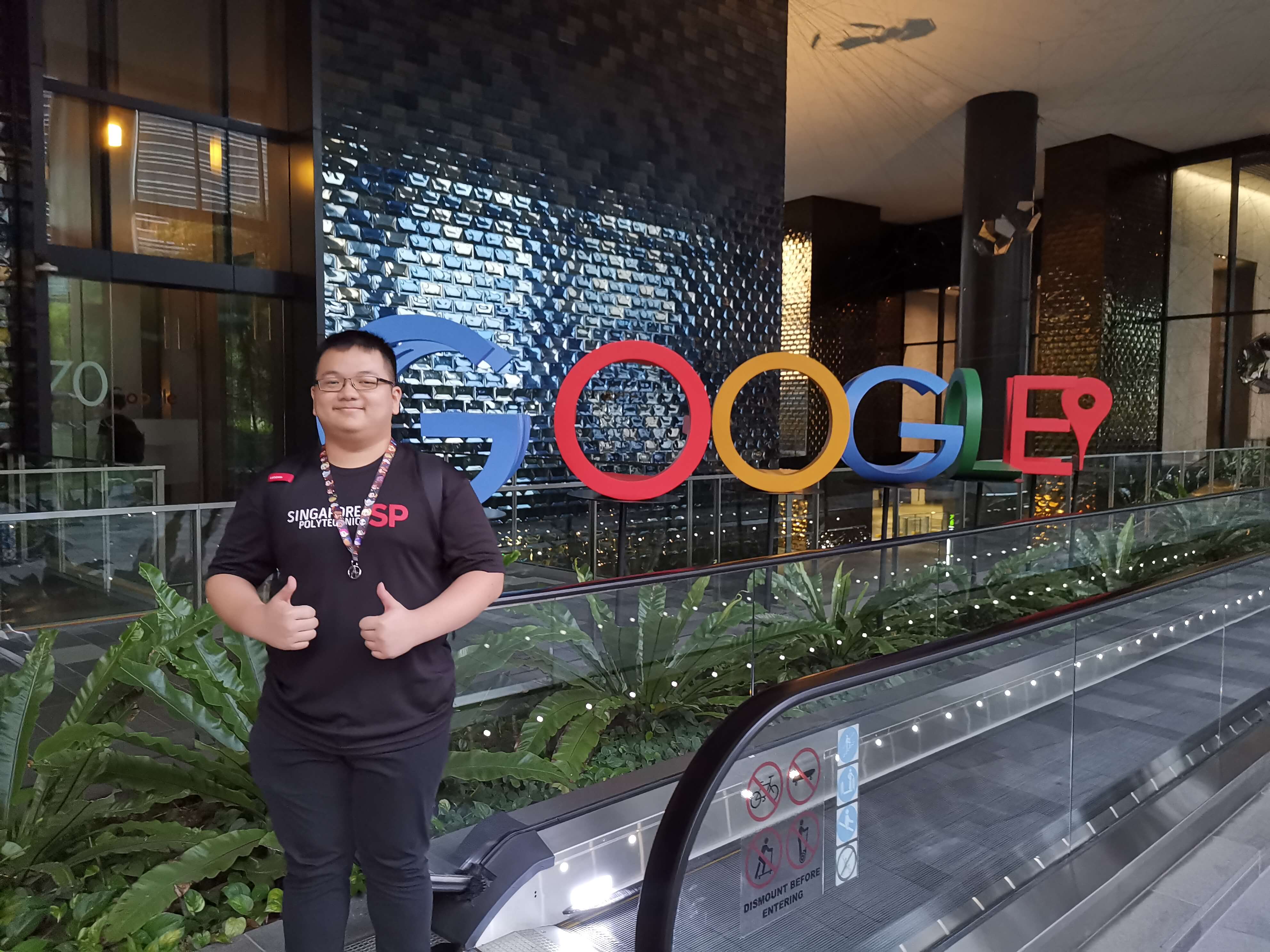 Picture of me at google's HQ in Singapore